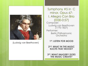 Symphony #5 in C minor, Opus 67