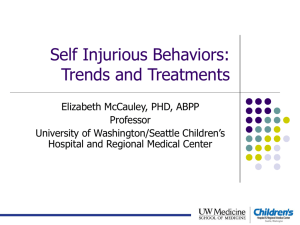 Self Injurious Behaviors: Trends and Treatments