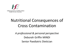 Nutritional Consequences of Cross Contamination