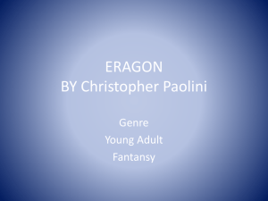 ERAGON BY Christopher Paolini