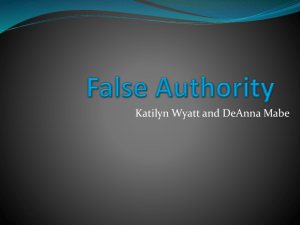 false authority