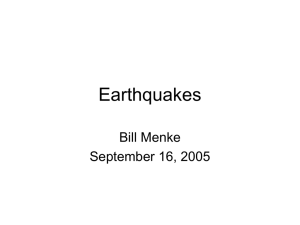 Earthquakes - Columbia University