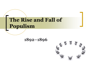 Populists - +IB History I (HL)