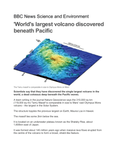 World's largest volcano discovered beneath Pacific