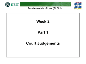 Fundamentals of Law (BL502)