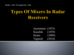Types Of Mixers In Radar Receivers