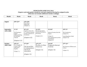 APUSH pacing guide