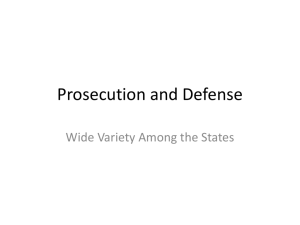 Chapter 9 Prosecution and Defense