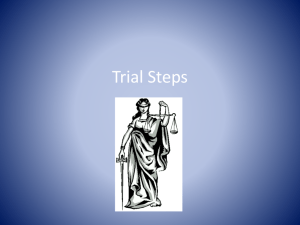 PPT - Steps in a Trial