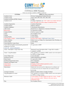 Microsoft Word - CUNYfirst vs SIMS GLOSSARY as of 11-3-11