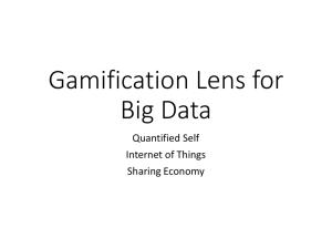 Big Data Gamification QS IoT SE