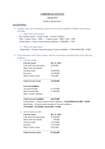 CORPORATE FINANCE