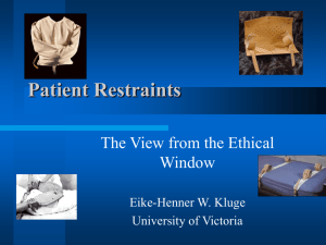 Restraints - University of Victoria