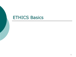 ETHICS Basics