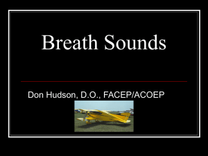 Breath Sounds - Donald Hudson Home