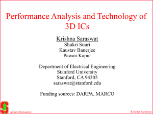 Performance Analysis and Technology of 3-D ICs