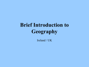Geography themes UK trip