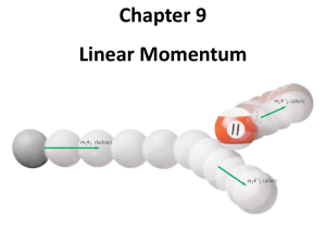 PowerPoint Chapter 7 Linear Momentum