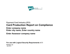 ROC Template for PCI Card Production Security Requirements v1.1