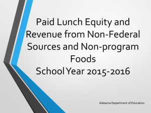 Paid Lunch Equity and Revenue from Nonprogram Foods: School