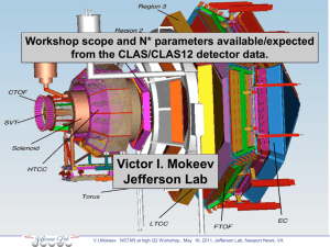 Workshop scope and N* parameters available