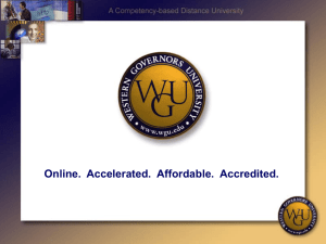 Western Governors University - Council on Library and Information