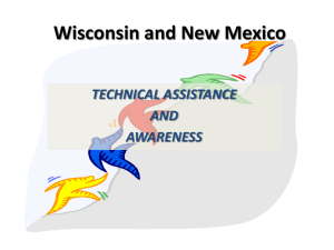Wisconsin and New Mexico TECHNICAL ASSISTANCE AND