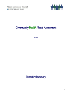 2012 Community Health Status Assessment