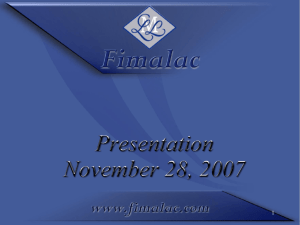 Presentation November 28, 2007