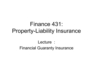 The State of Financial Guaranty Insurance