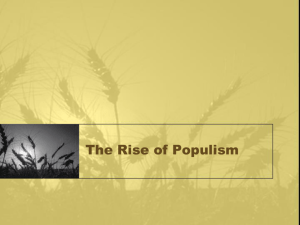Gilded Age and Populism