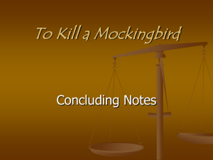 D) Conclusion for To Kill a Mockingbird