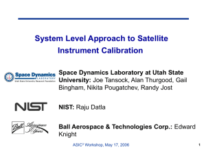 System Level Approach to Satellite Instrument Calibration Draft