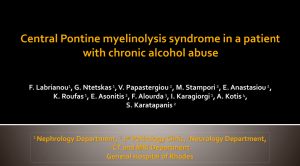 Central Pontine myelinolysis syndrome in a patient with chronic