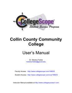 User's Manual - College Success