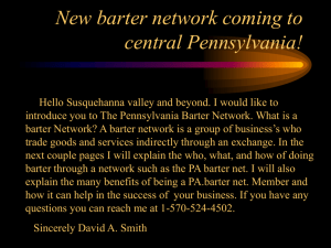 New barter network coming to central Pennsylvania!