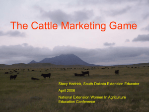 Cattle Marketing Game - National Ag Risk Education Library