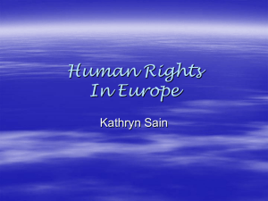 6. Human Rights in Europe
