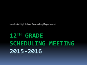Scheduling Meetings 2012-2013 - Nordonia Hills City School District