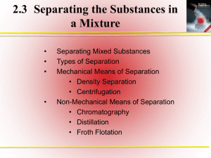 2.3 Separating the Substances in a Mixture