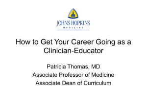 How to Get Your Career Going as a Clinician