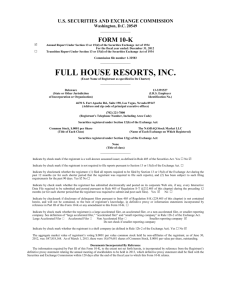 name of subsidiary - Full House Resorts, Inc.
