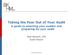 Finding a Firm to Bid on Your Audit