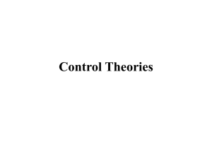 Control Theories - Personal.psu.edu