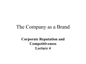 The Company as a Brand