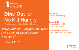 Dine Out for No Kid Hungry