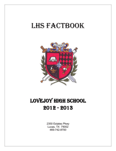 lhs factbook - Lovejoy High School