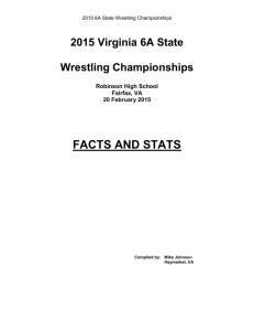 facts and stats - Central Region Wrestling