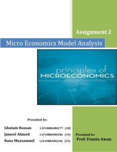 Economics Model - Ghulam Hassan