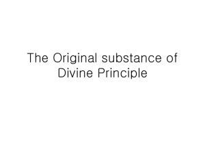 The Original Divine Principle